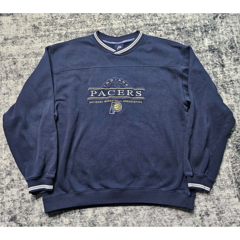 Vintage 90s Indiana Pacers Pro Player NBA Crewneck Sweatshirt SZ XL Embroidered
